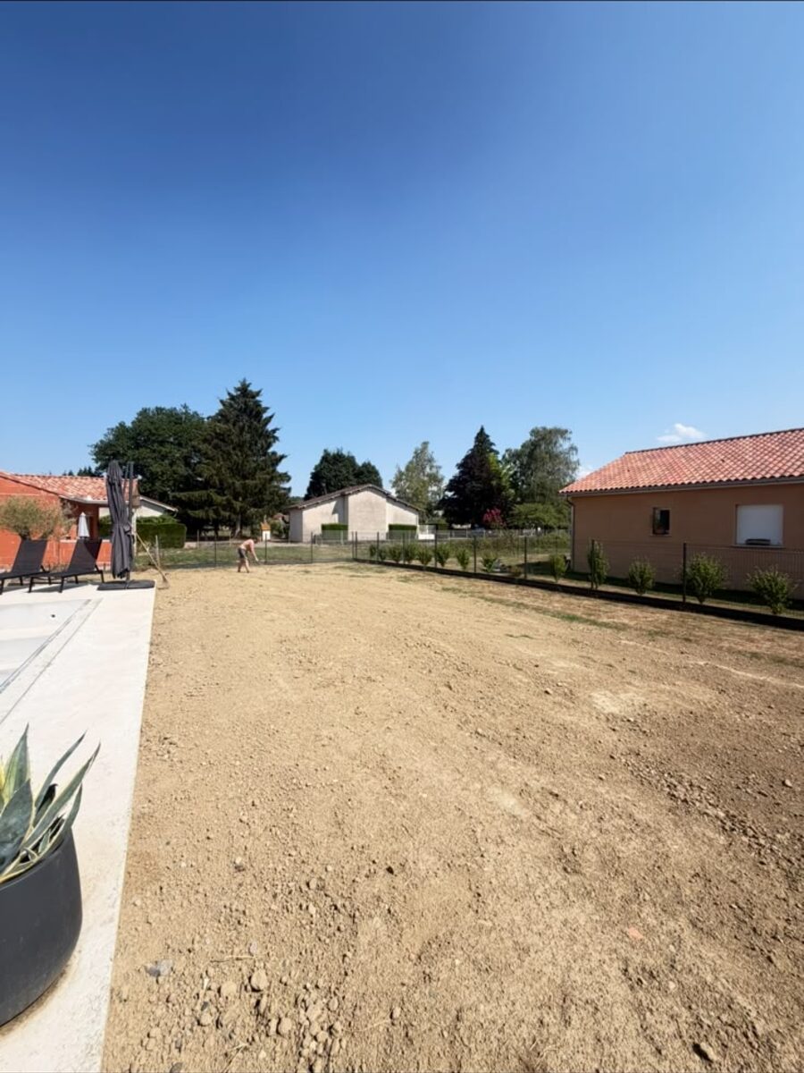 Terrain remis au propre